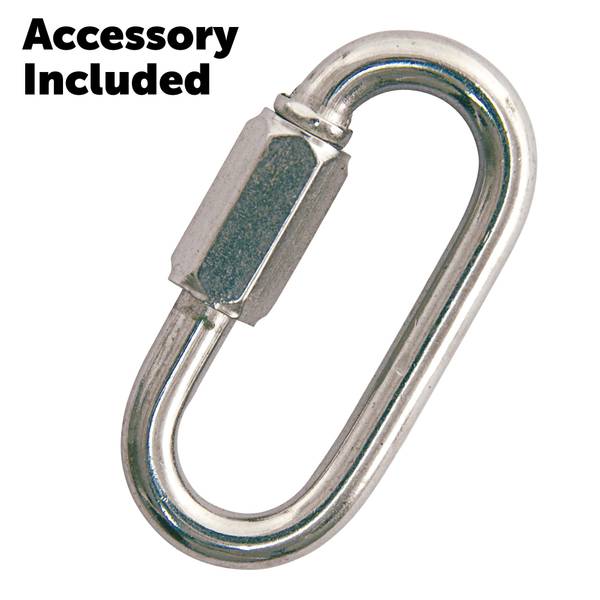 King Chain 2/0 x 10' Twist Link Machine Chain, Zinc-Plated
