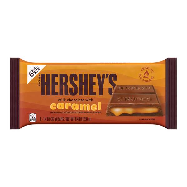 Photo of 6-Count, 1.4 oz Milk Chocolate with Caramel Candy Bars