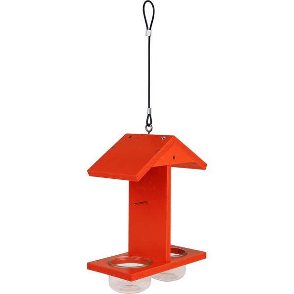 Photo of EcoCycle Citrus Sampler Recycled Plastic Orange and Jelly Oriole Bird Feeder, Orange