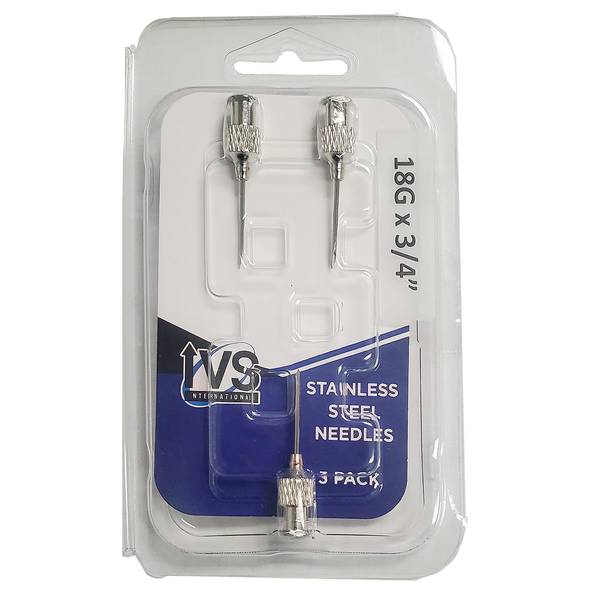 Photo of 3pk 18Gx3/4" IVS Hypodermic Needle