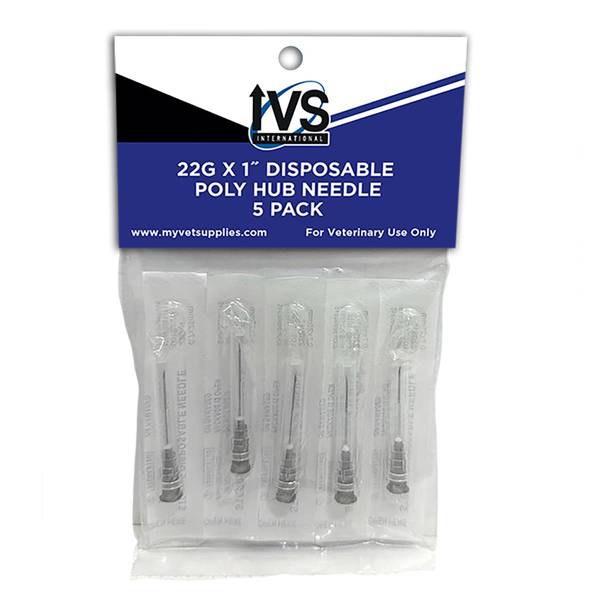 Photo of 5pk 22G x 1" IVS Disposable Needle