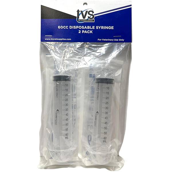 Photo of 2pk 60CC Disposable Syringe