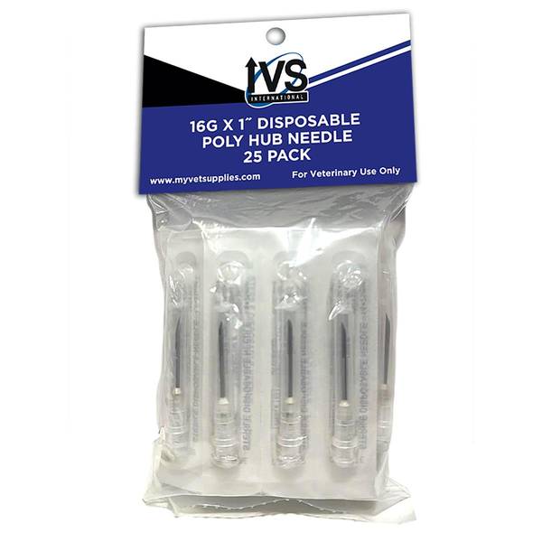 Photo of 25pk 16G x 1" IVS Disposable needle