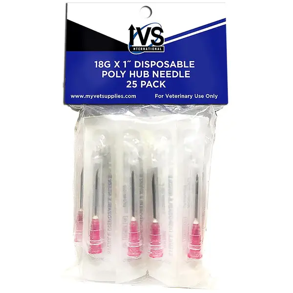 International Veterinary Supplies DISPOSABLE NEEDLE 18G X 1
