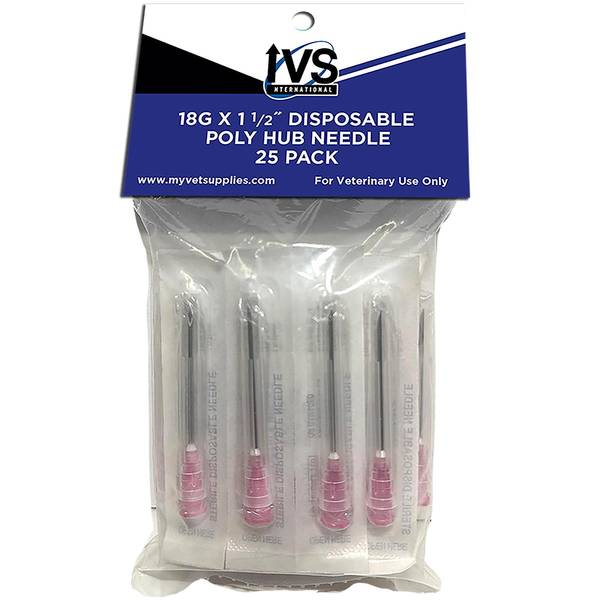 Photo of 25Pk 18G x 1 1/2" IVS Disposable Needle