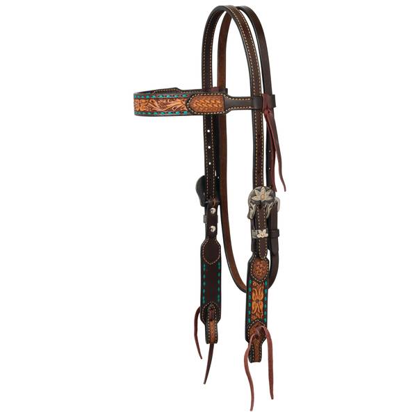 Photo of Floral Buckstitch 5/8" Headstall