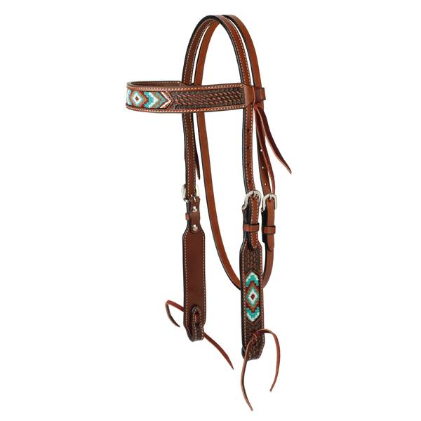 Photo of Beaded Browband Headstall