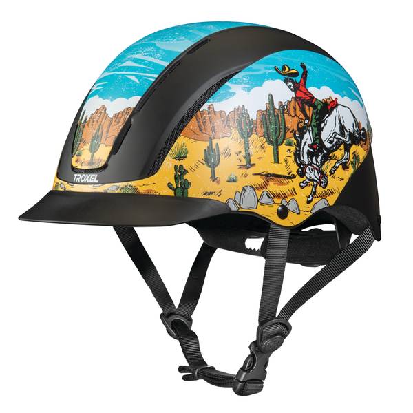 Photo of Troxel Spirit Horse Riding Helmet, Bucking Bronc