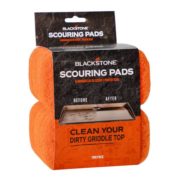 Photo of Heavy-Duty Griddle Scouring Pads in Orange, 10-Pack