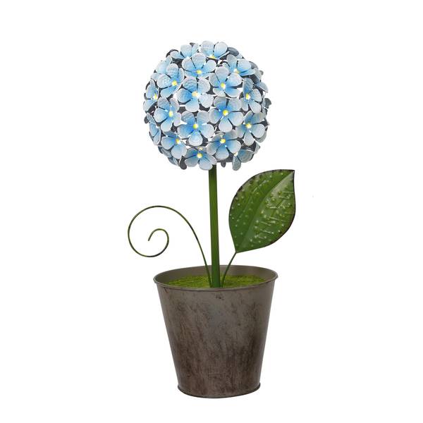 Photo of 16.3 Inch Battery Operated Metal Flower Tabletop Decor
