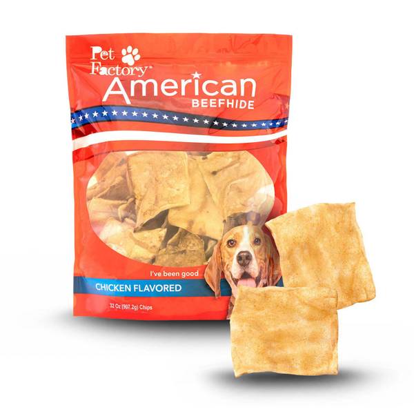 Photo of 32 oz American Beefhide Chips Chicken Flavor Dog Treat