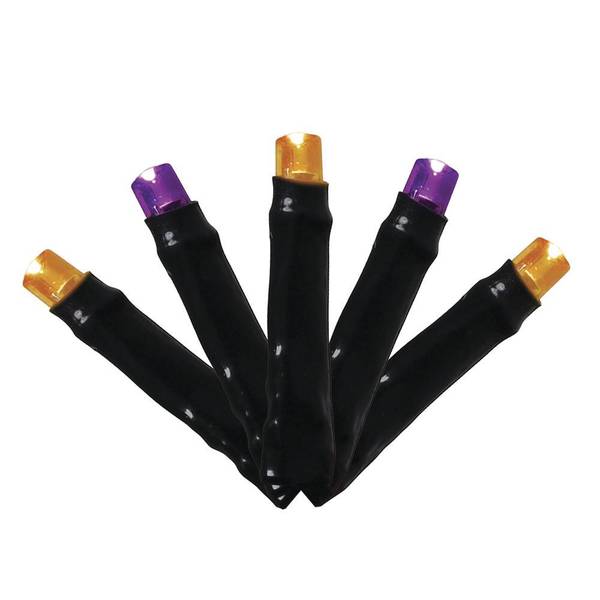 Photo of 100L Halloween Purple & Orange Connectable Rice Lights with Black Cord