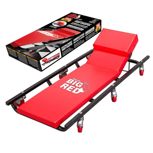 Big Red 40'' Adjustable Headrest Creeper - TR6452 | Blain's Farm