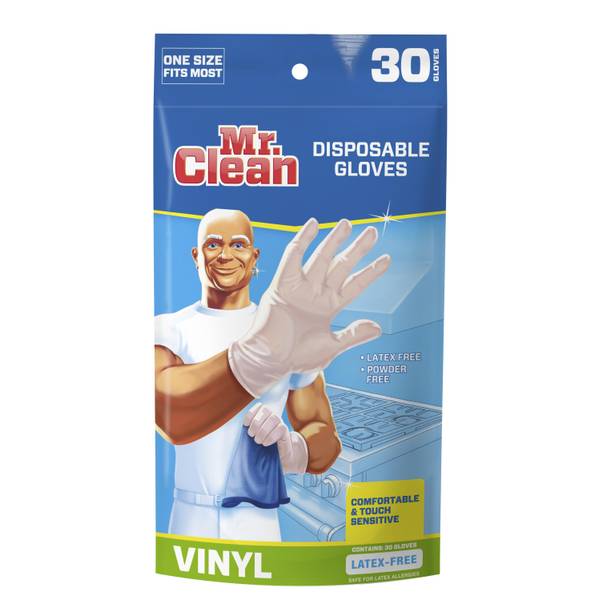 Photo of Vinyl Disposable Gloves, 30 Count