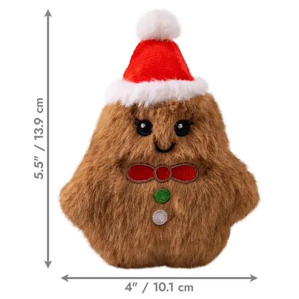 KONG Holiday Snuzzles Mini Gingerbread XS - H25D128 | Blain's Farm