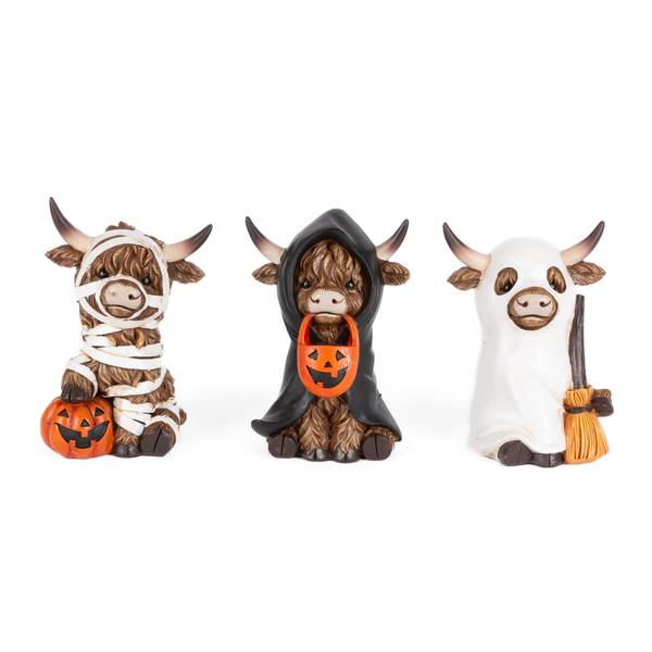 Photo of Resin Halloween Highland Cow, Assorted