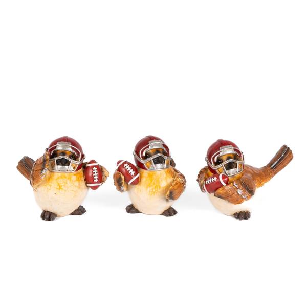 Photo of 4.7" Assorted Resin Harvest Bird Football Players