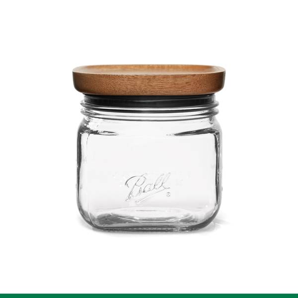 Photo of 4-Cup Stack & Store Jar with Wooden Lid