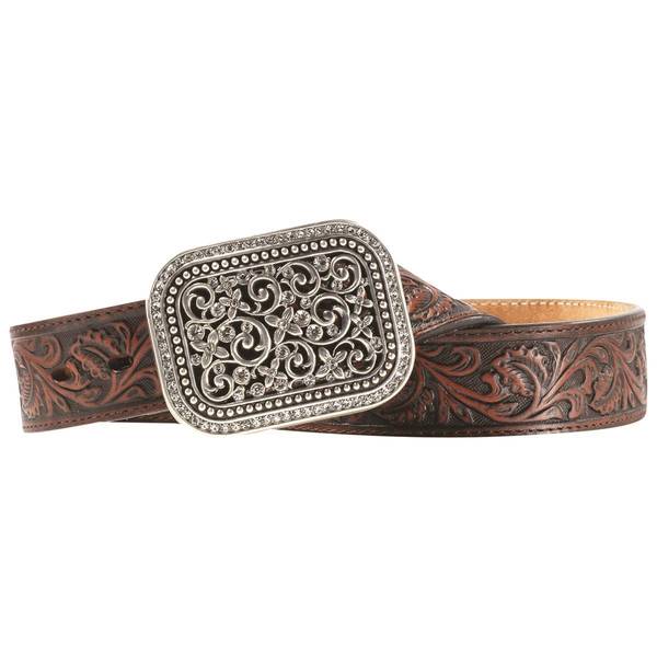 Photo of Women's Embossed Belt with Fillagree Buckle