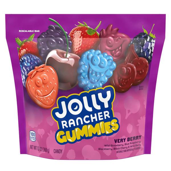 Photo of Gummies Very Berry Assorted Fruit Flavored Candy Resealable Bag, 13 oz