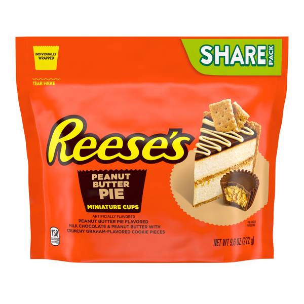 Photo of 9.6 oz Miniatures Peanut Butter Pie Flavored Peanut Butter Cups Candy Share Pack