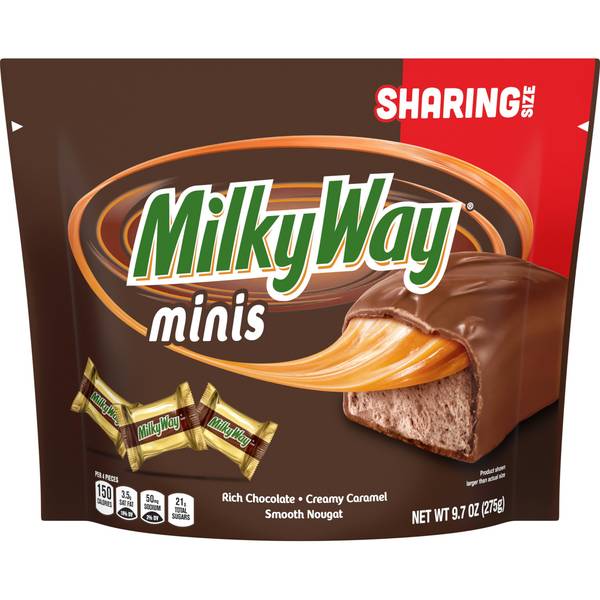 Photo of Milk Chocolate Minis Size Candy Bars, 9.7 oz Bag