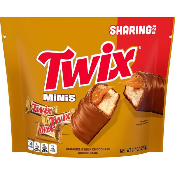 Photo of 9.7 oz Minis Caramel and Milk Chocolate Sharing Size Candy Bar