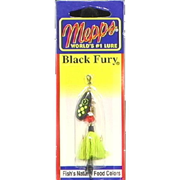 Mepps Black Fury Spinner Black Yellow