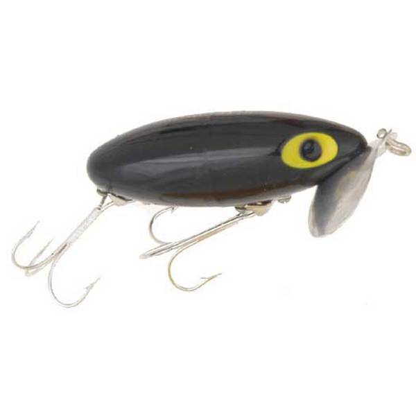 Arbogast 3/8 oz Black Jitterbug Fishing Lure - 600-02