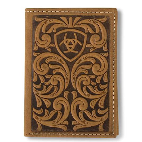 Photo of Men's Scrolling Embossed Trifold Wallet