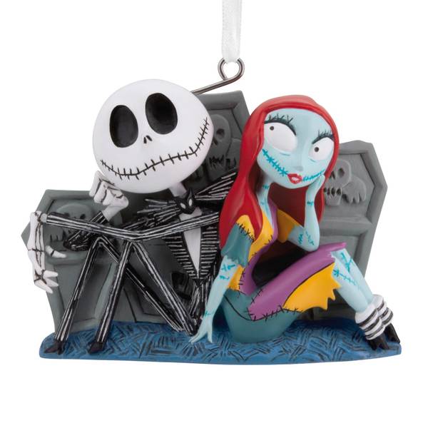 Photo of The Nightmare Before Christmas Jack and Sally Sitting By Graves Ornament