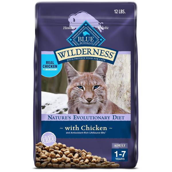 Photo of Wilderness Natural Adult Dry Cat Food, 12 lb, Real Chicken