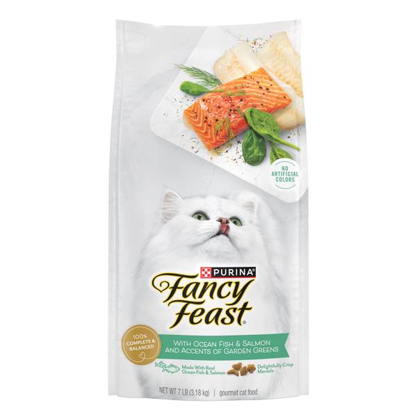 Photo of Dry Cat Food with Ocean Fish and Salmon, 7 lb, 100% Complete Nutrition