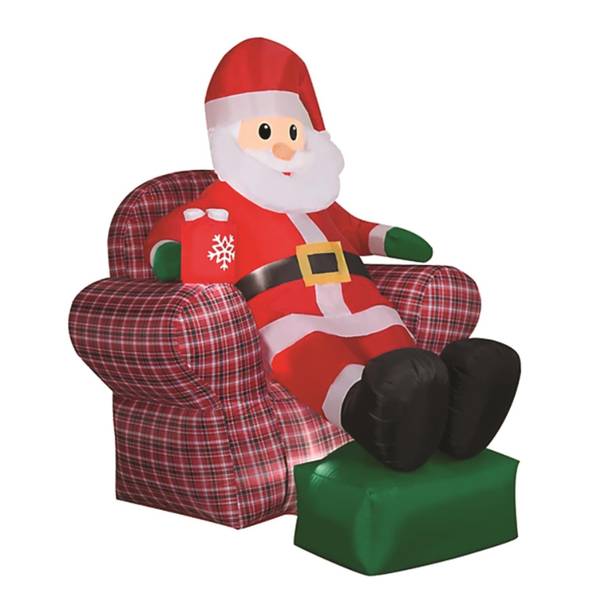 Photo of 6' Santa Reclining on a Sofa Inflatable