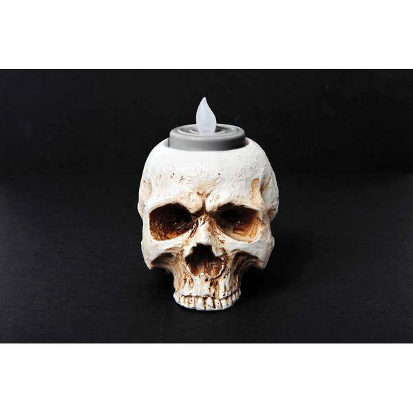 Photo of 3.5" Halloween Home Skull Tea Light
