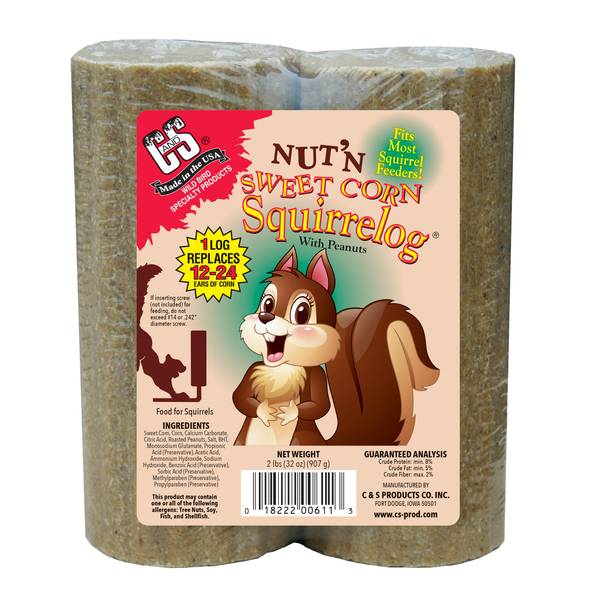 Photo of 2-Pack Nut'n Sweet Corn Squirrelog