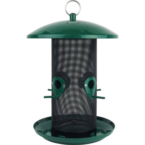 Photo of Perch If You Please Verdigris Metal Mesh Mixed Seed Bird Feeder, 2.5 Quart