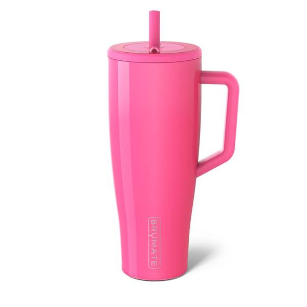 BruMate Era 40 oz. Straw Tumbler, Neon Pink