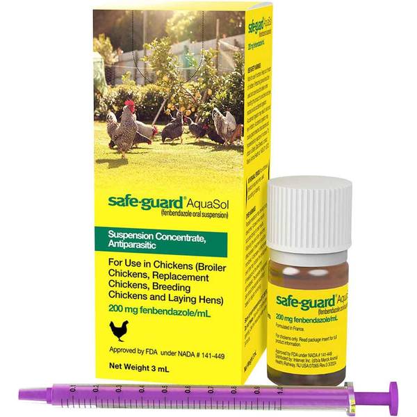 Photo of Safe Guard Aquasol Poultry 3ML Dewormer