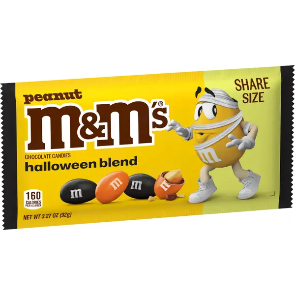 M&M's 3.27oz Peanut Ghouls Share Sized Halloween - 473681