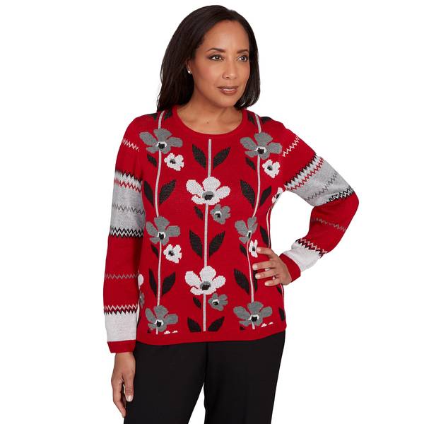 Photo of Women's Vertical Flowers Sweater