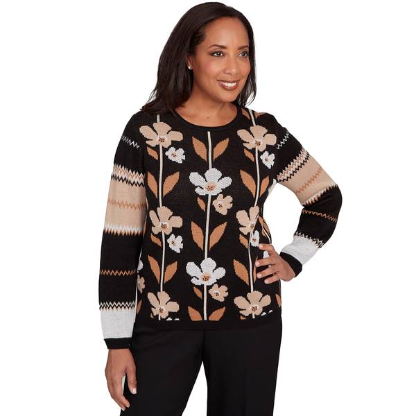 Photo of Women's Vertical Flowers Sweater
