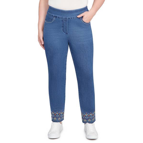Photo of Women's Geo Embroidery Ankle Pants