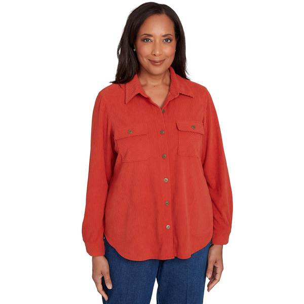 Photo of Women's Plush Rib Big Woven Shirt