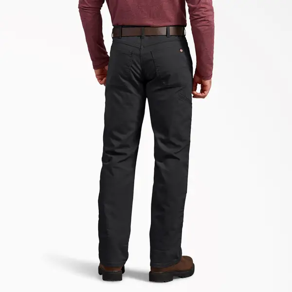 Dickies Men's FLEX Regular Fit Duck Double Knee Pants - DP903SBK