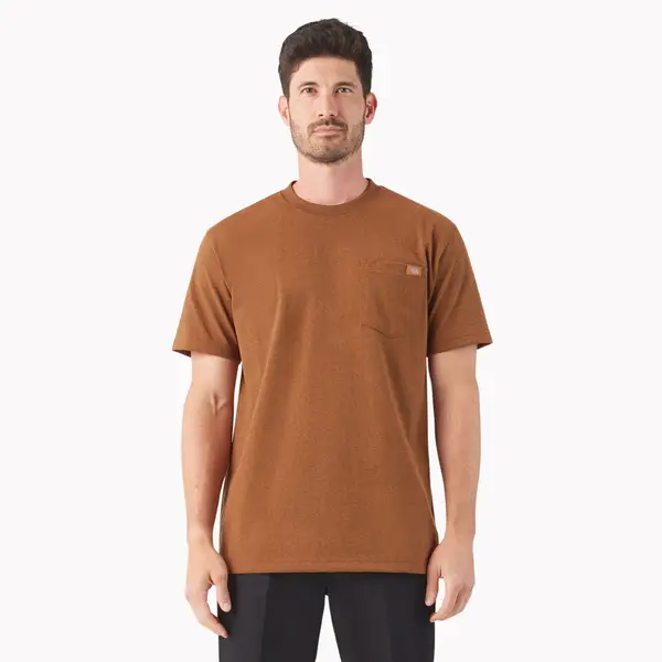 Dickies Maglietta Uomo Maniche Corte Heavyweight Brown Duck Taglia 3T - 100% Cotone, Girocollo, Lavoro