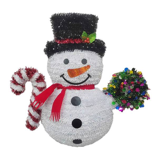 Photo of 2D 19" Opal Snowman Christmas Wreath