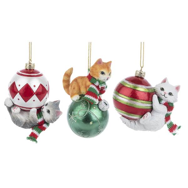 Photo of Meowy Christmas Ornaments, Assorted
