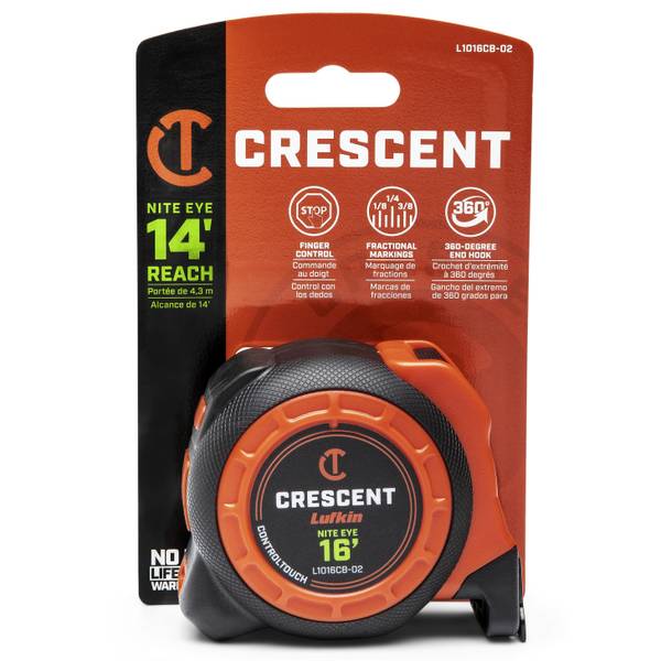 Photo of CRESCENT POWER TAPE, 16', CONTROLTOUCH, NITE EYE