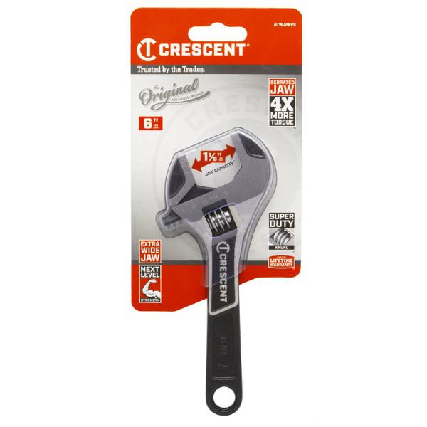 Photo of 6" Wide Jaw Adjustable Wrench